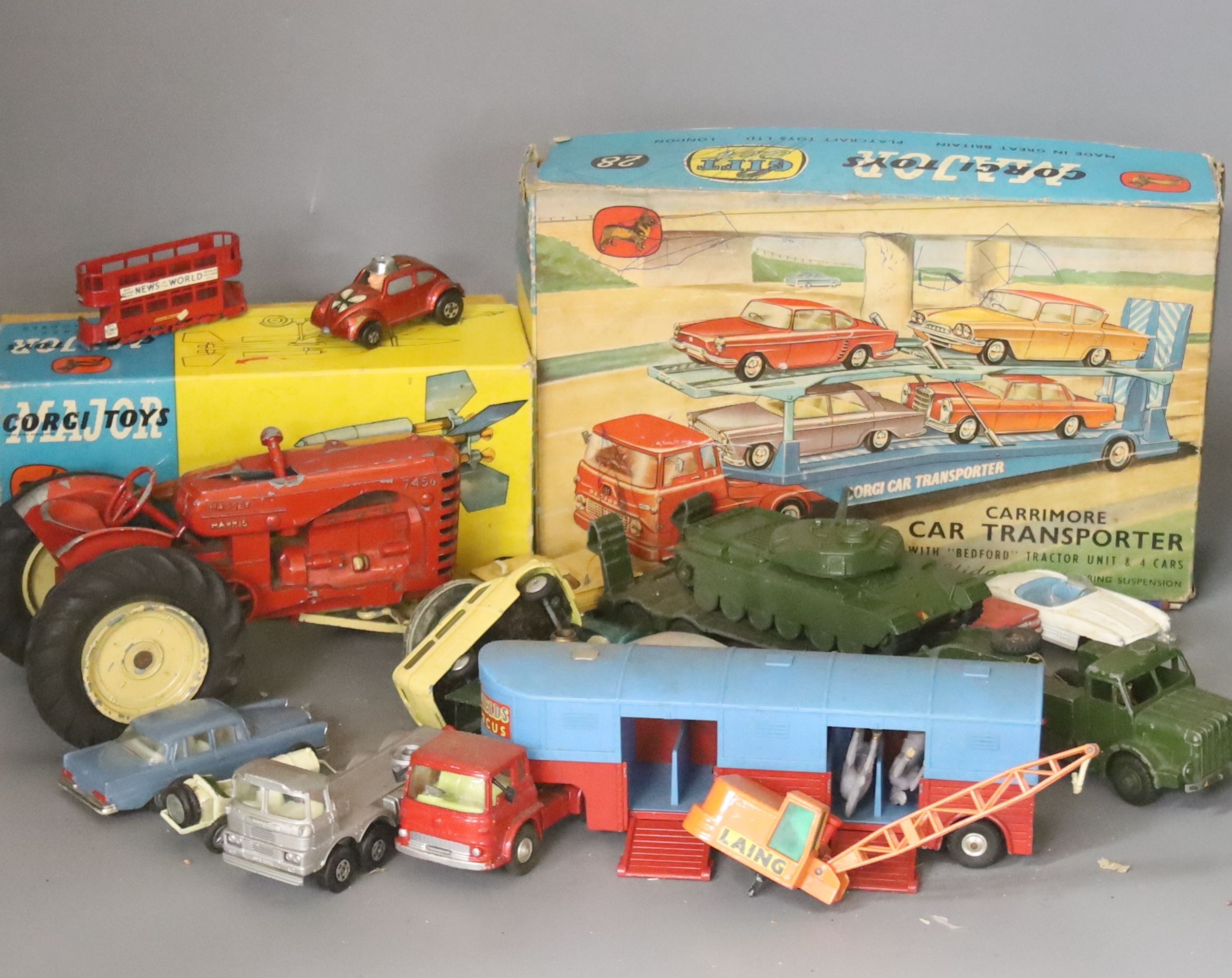 A quantity of Corgi and other toy vehicles